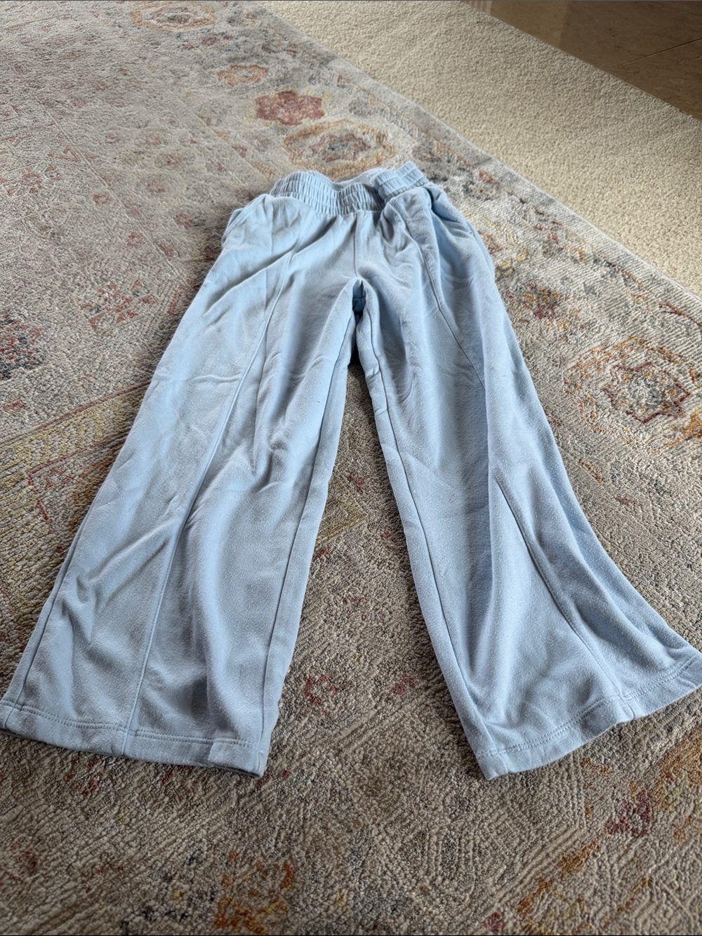 Danskin Light Blue Girls Fleece Jogger Pants